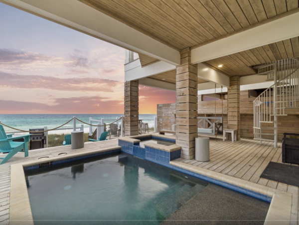 Gulf Front Seven Bedroom Vacation Home with Pool & SPA